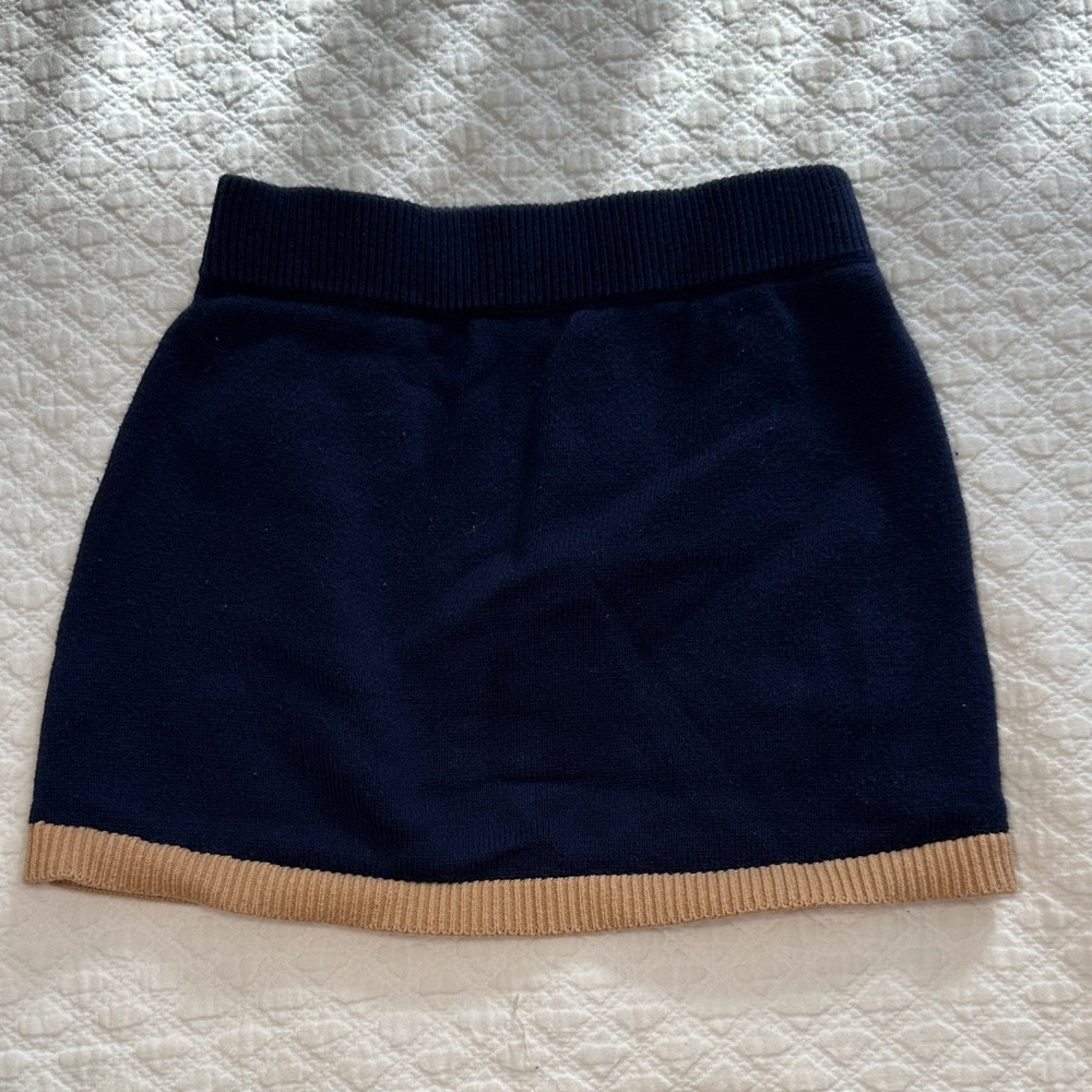 Janie and Jack Navy and Brown Floral Set - Picture 6 of 7